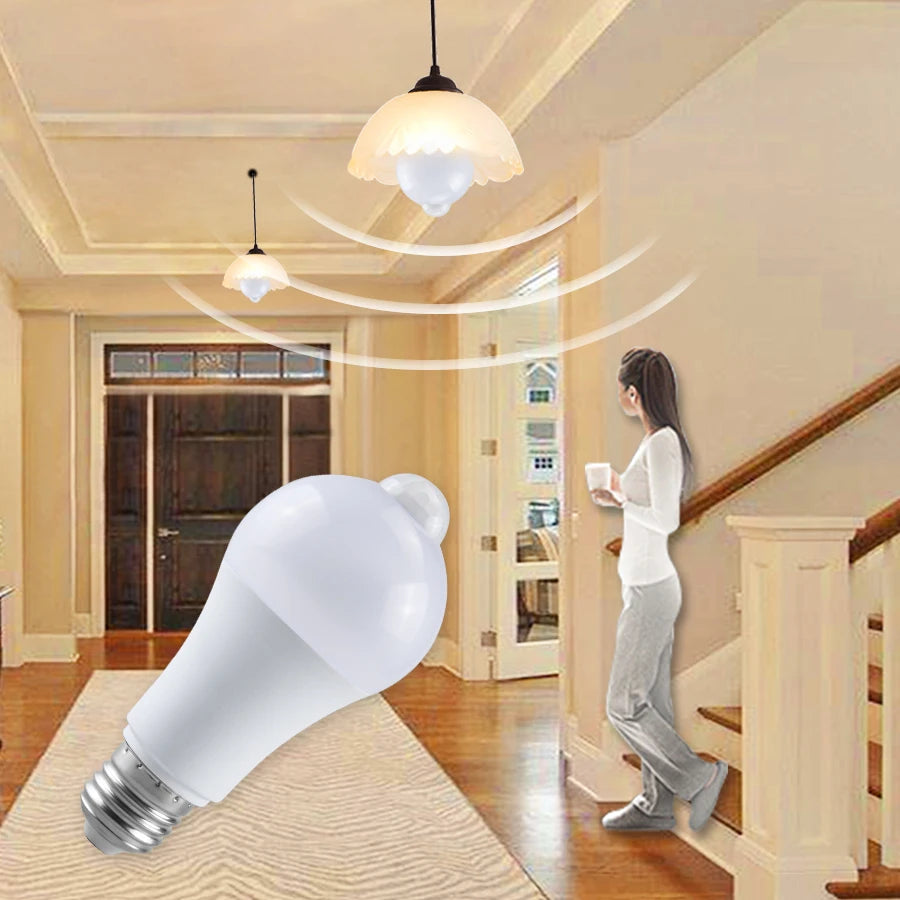 Lámpara de Emergencia LED con Sensor de Movimiento PIR