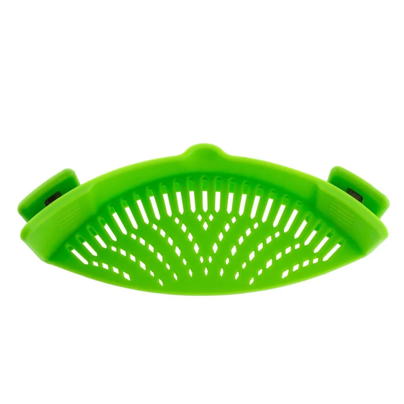 Colador Universal de Silicona con Clip Ajustable