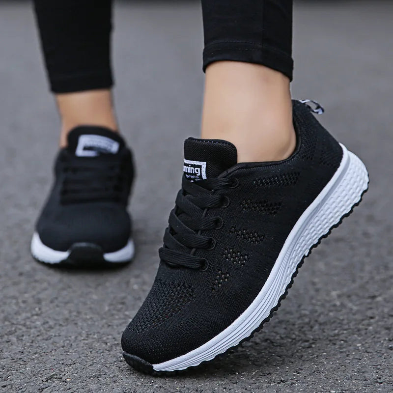 Zapatillas de Malla Transpirable para Mujer - Planas y Livianas