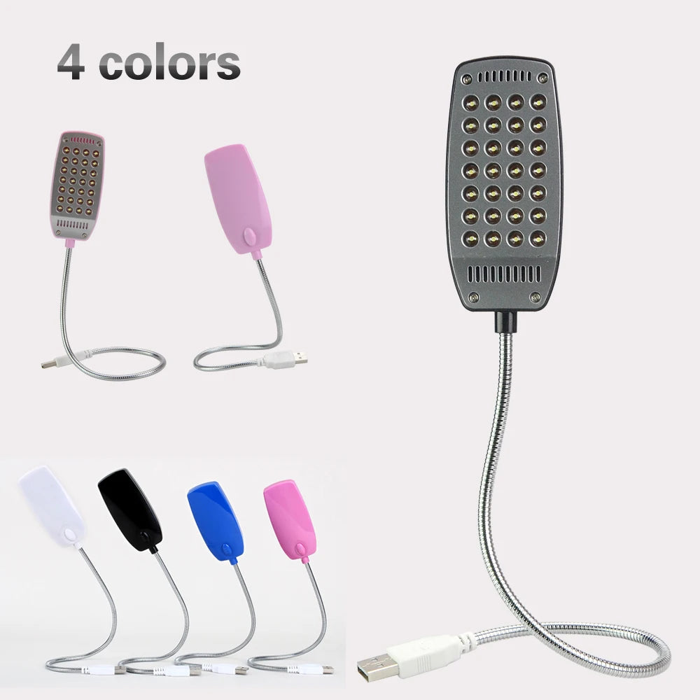 Lámpara de Lectura LED USB Flexible sin Parpadeo