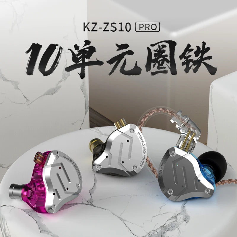 KZ ZS10 Pro Auriculares Híbridos HiFi Deportivos