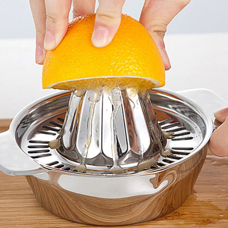 LMETJMA exprimidor de limón de acero inoxidable, exprimidor Manual para exprimidor de limón y naranja, escariadores, exprimidor de frutas y verduras, herramienta de cocina