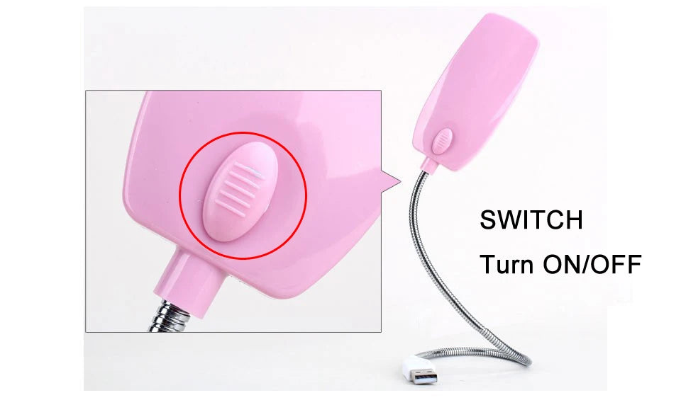 Lámpara de Lectura LED USB Flexible sin Parpadeo