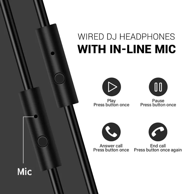 Oneodio con cable Profesional Estudio Auriculares Con microfono Estéreo Estudio Pro DJ Auricular Para El Teléfono de PC Ordenador sobre oreja monitora DJ cascos musica