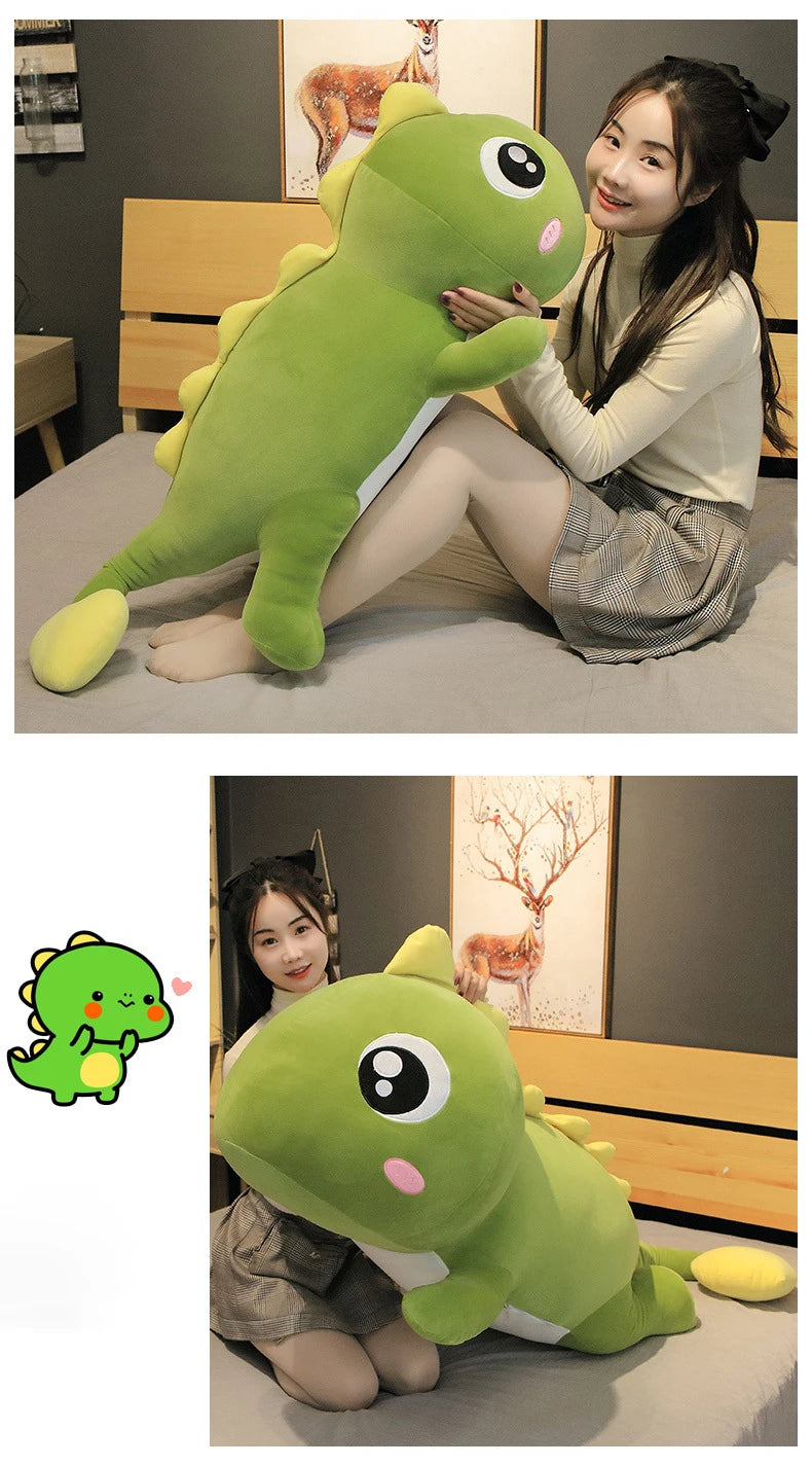 Peluche Dinosaurio 60cm Almohada Suave para Niños