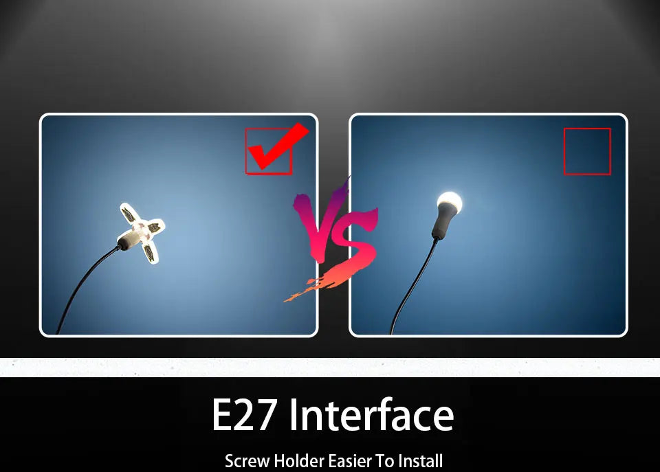 Bombilla LED E27 Plegable para Techo con Control Remoto