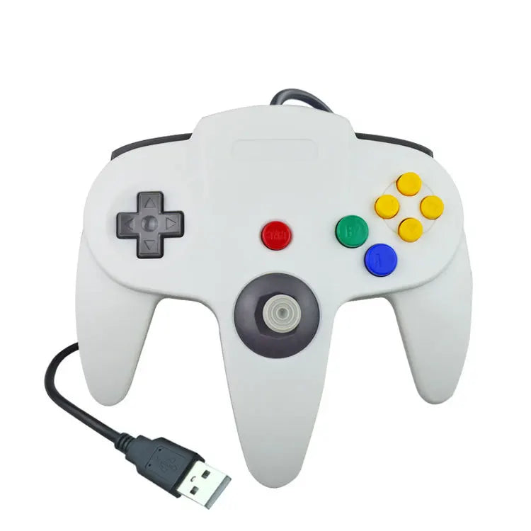 Mando con cable USB N64 mando de mando para Mac ordenador PC mango USB Gamepad