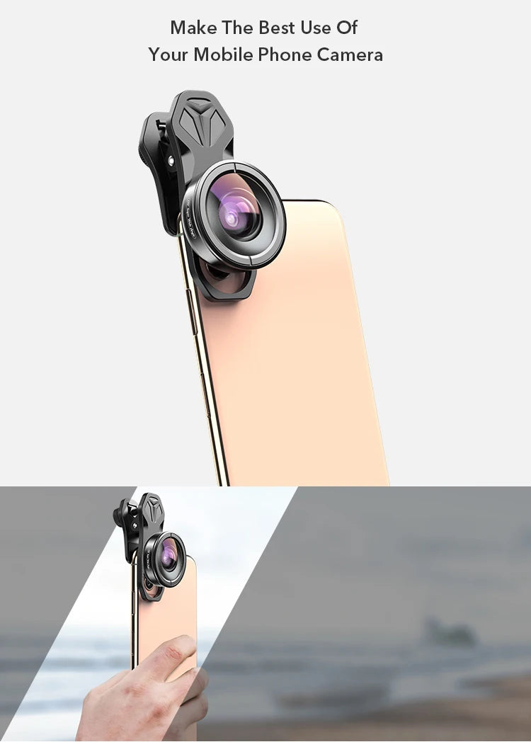 Lente Gran Angular 170° HD APEXEL para Teléfono Móvil y Smartphones