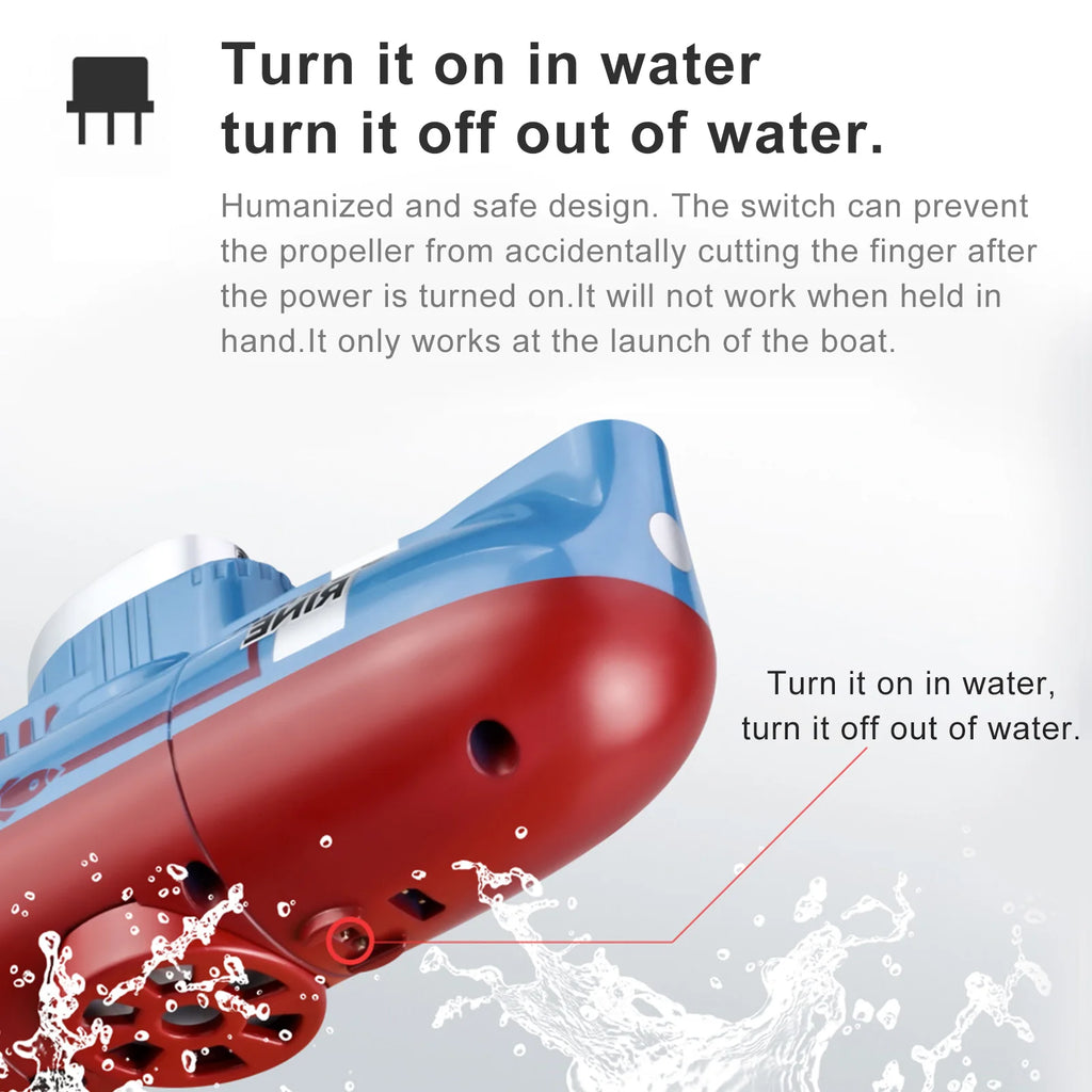 Submarino Teledirigido RC Mini Eléctrico Juguete para Niños
