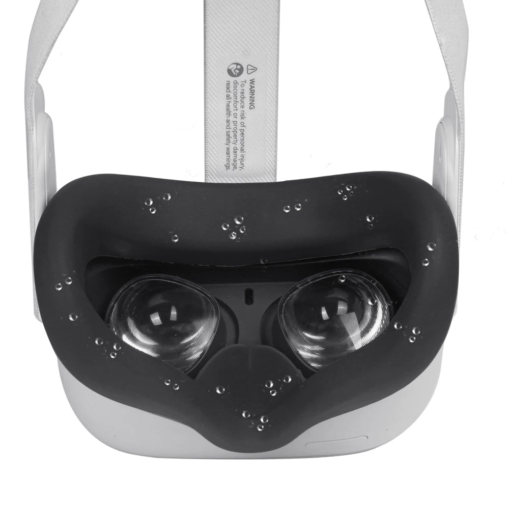 Cubierta de máscara de silicona VR, almohadilla facial, almohadilla protectora para ojos para Oculus Quest 2, accesorios para dispositivos VR