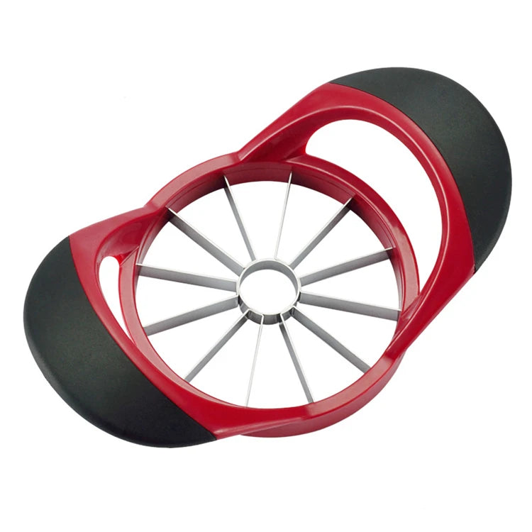 Rebanador de manzanas de acero inoxidable LMETJMA, cortador de manzanas ultracargado mejorado de 8 hojas, divisor KC0310