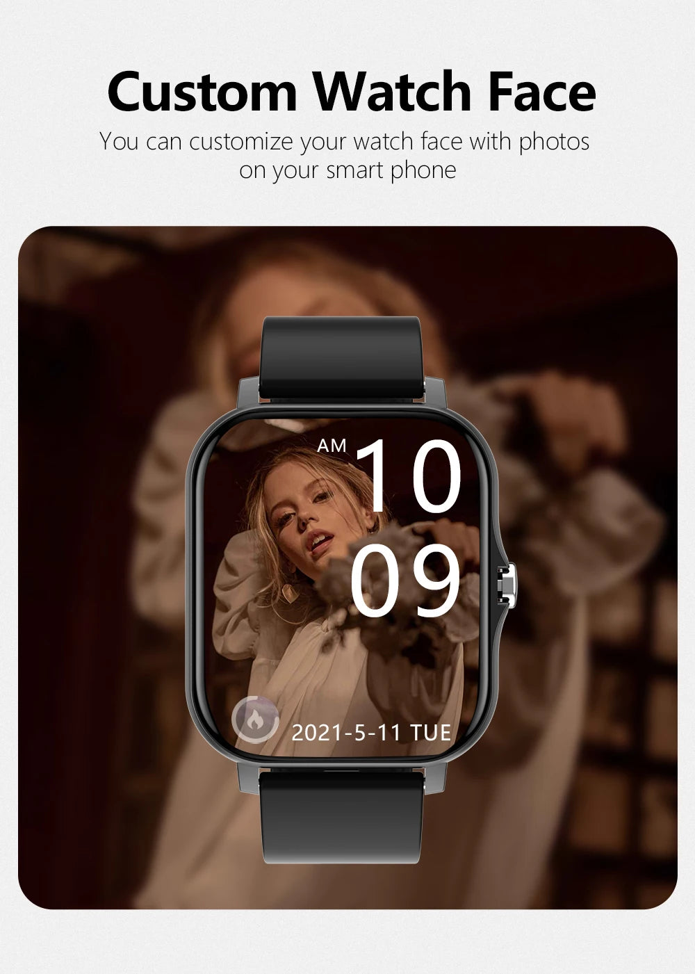 Reloj Inteligente Multifuncional con Bluetooth, Música, Fitness y Monitor de Sueño