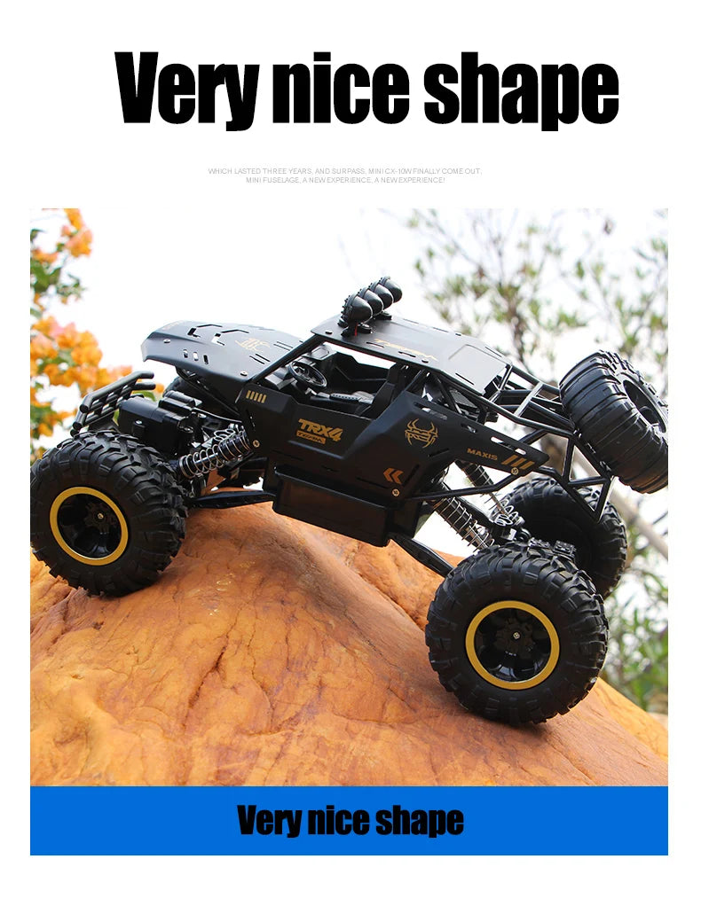 Coche RC 4WD 1:12 y 1:16 Rock Crawler Todoterreno con LED