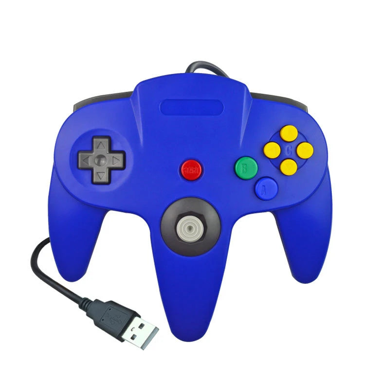Mando con cable USB N64 mando de mando para Mac ordenador PC mango USB Gamepad