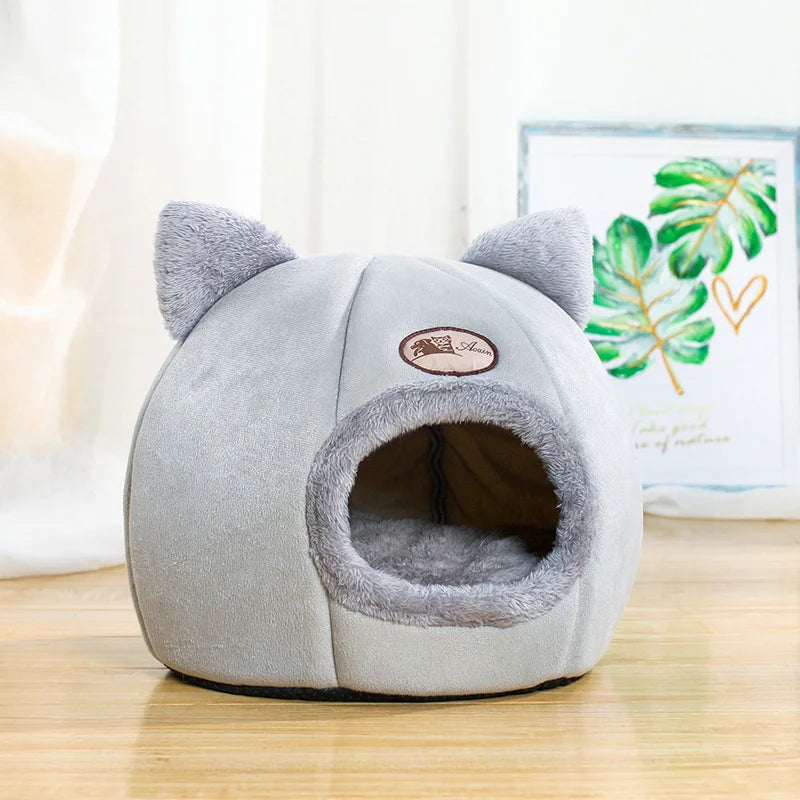 Cama Cueva para Gatos y Perros Pequeños – Nido Desmontable