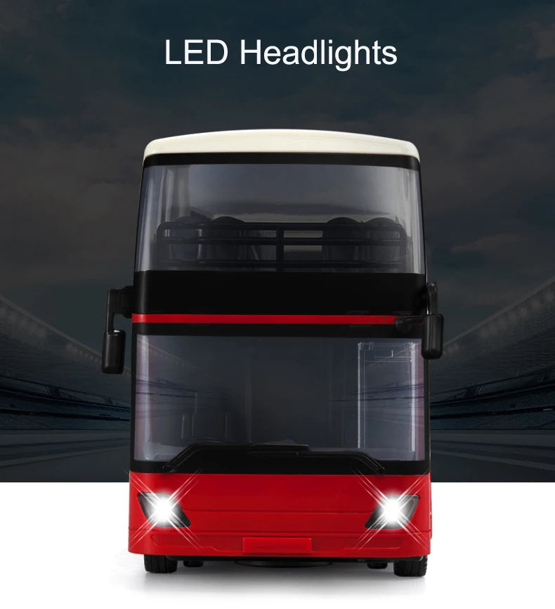 Autobús RC de Dos Pisos Double E E640 con Luces y Sonidos 1:18