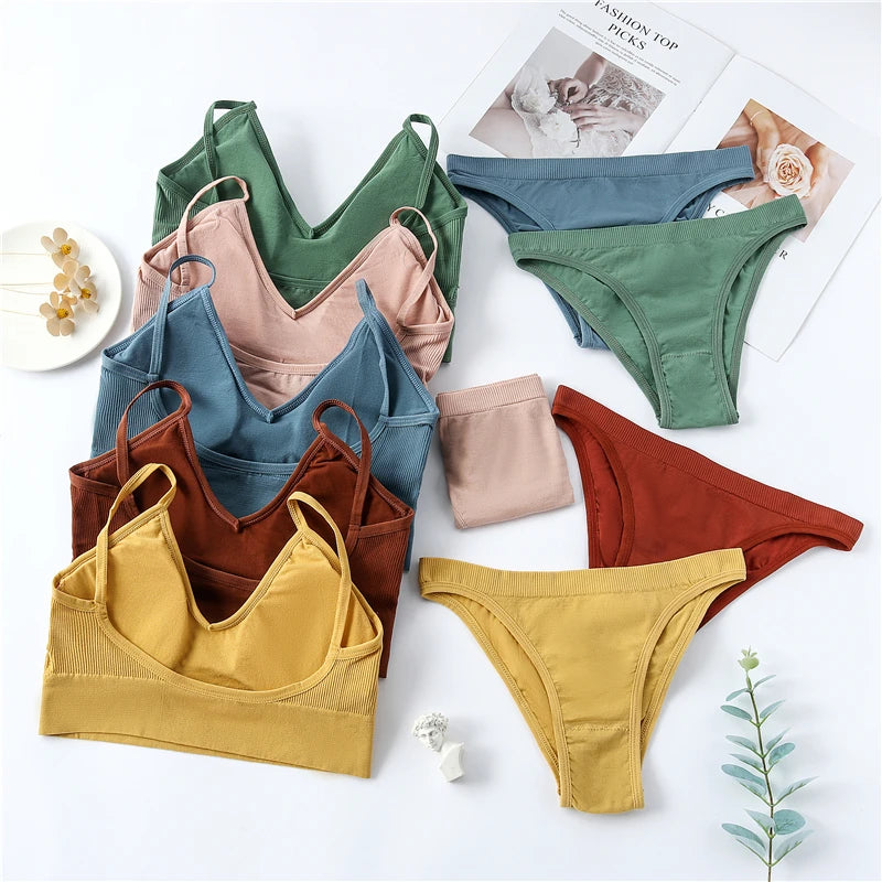 Conjunto de Ropa Interior Femenina de 2 Piezas