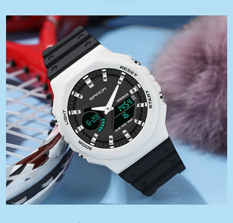 Reloj Digital LED Militar SANDA Estilo G para Hombre Resistente 50M