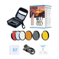 Kit de Lentes de Cámara APEXEL 0.45x para Smartphone y DSLR
