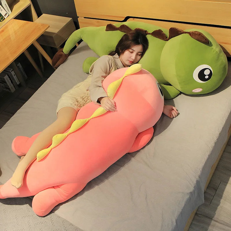 Peluche Dinosaurio 60cm Almohada Suave para Niños