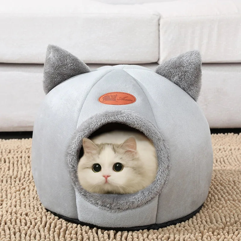 Cama Cueva para Gatos y Perros Pequeños – Nido Desmontable