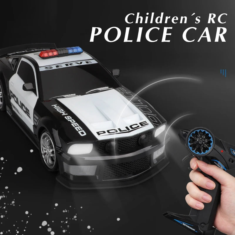 Auto RC Policía 1:12 Control Remoto 2.4G Alta Velocidad