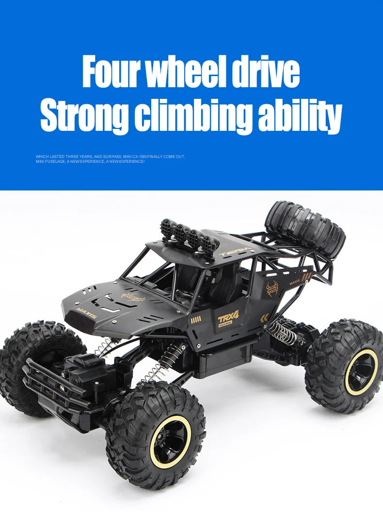 Coche RC 4WD 1:12 y 1:16 Rock Crawler Todoterreno con LED