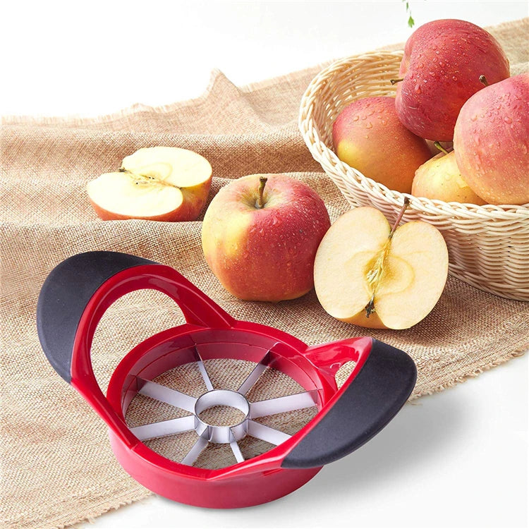 Rebanador de manzanas de acero inoxidable LMETJMA, cortador de manzanas ultracargado mejorado de 8 hojas, divisor KC0310