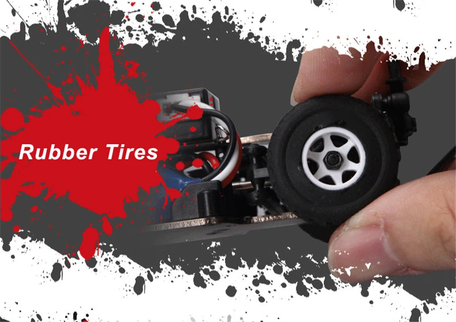 Wltoys-Coche de Control remoto para niños, auto de carreras a Control remoto de 30 KM/H, 1:28 RTR, 2,4G, 4WD, 4 canales, K969/K989