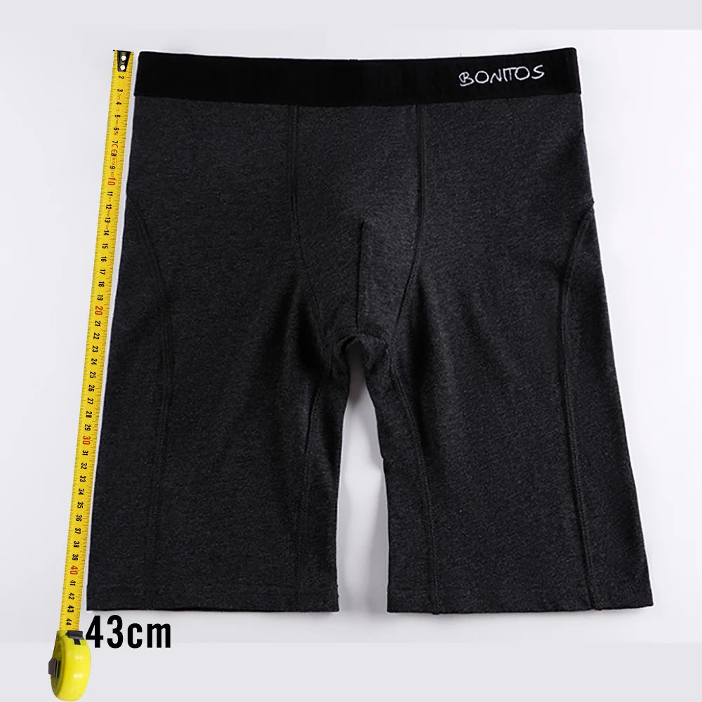 3 uds Boxers largos para hombre, lotes de ropa interior para hombre, calzoncillos de algodón para hombre, Boxershorts familiares, Boxer, pantalones cortos sexis para hombre Calecon