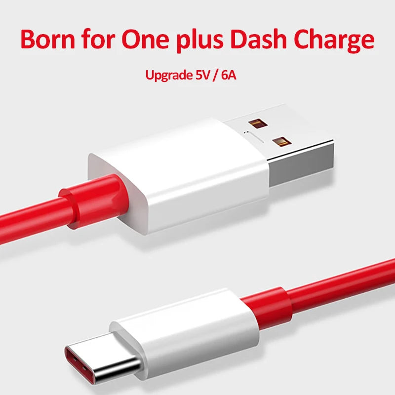Cable de Carga Rápida 6A USB-C para OnePlus Warp/Dash