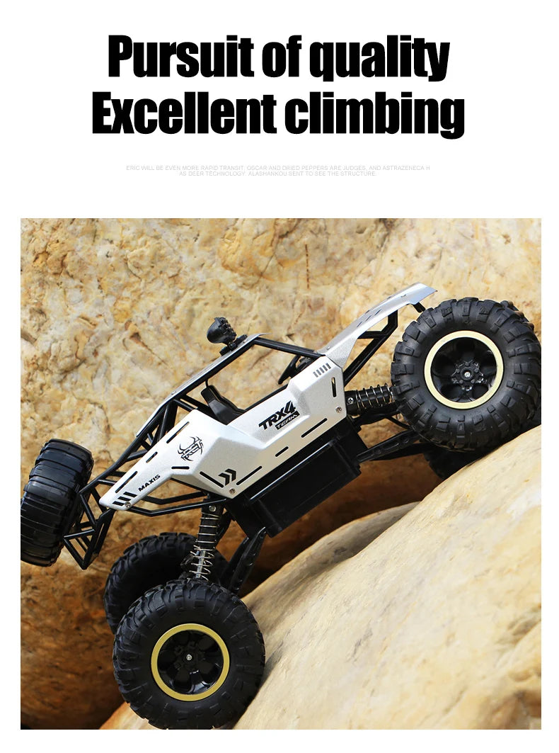 Coche RC 4WD 1:12 y 1:16 Rock Crawler Todoterreno con LED