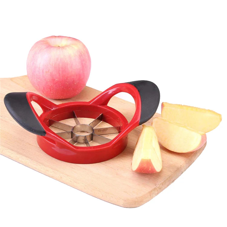 Rebanador de manzanas de acero inoxidable LMETJMA, cortador de manzanas ultracargado mejorado de 8 hojas, divisor KC0310