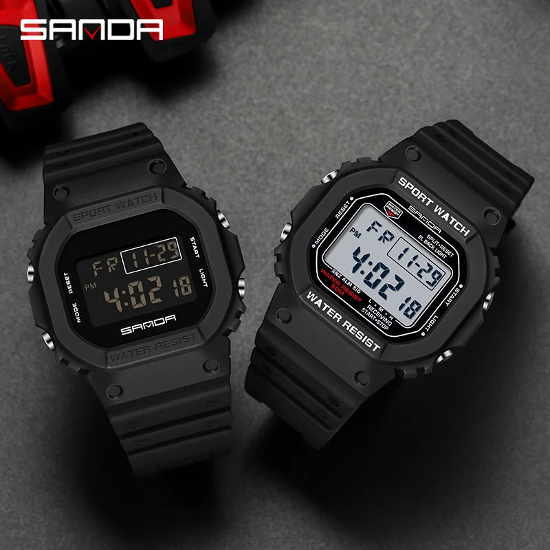 Reloj Digital SANDA 2107 Militar para Hombre, Estilo G Sport LED