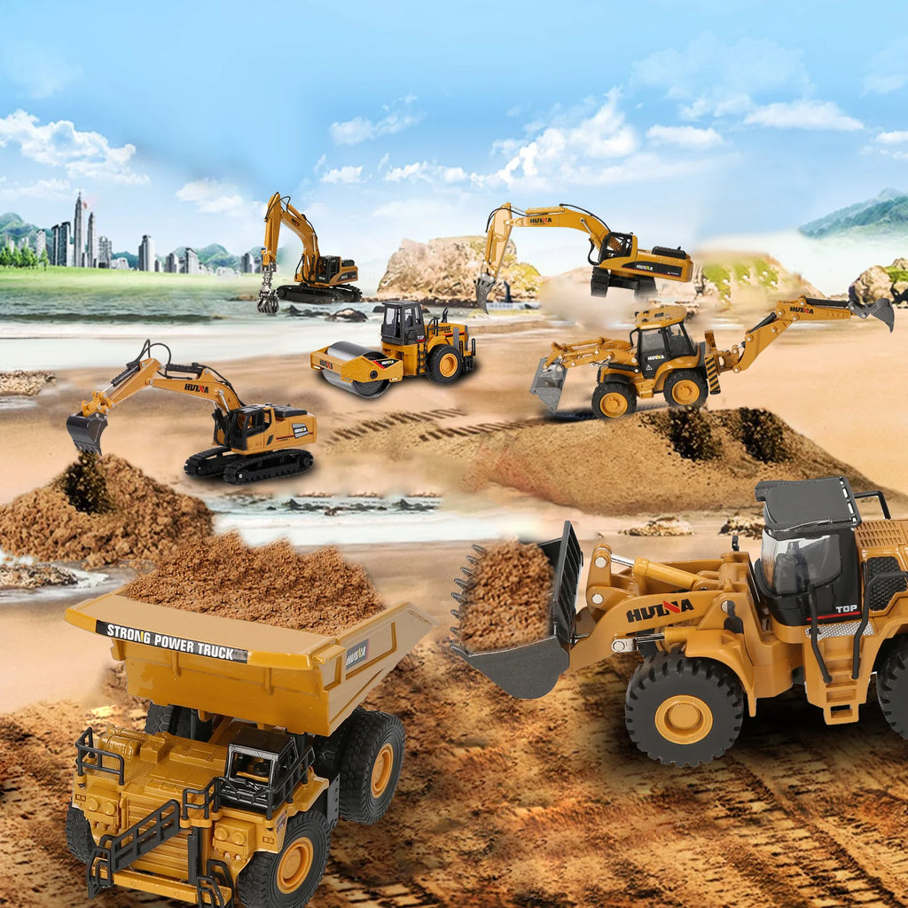 Vehículos de Construcción HUINA 1:60 Diecast Metal Juguete