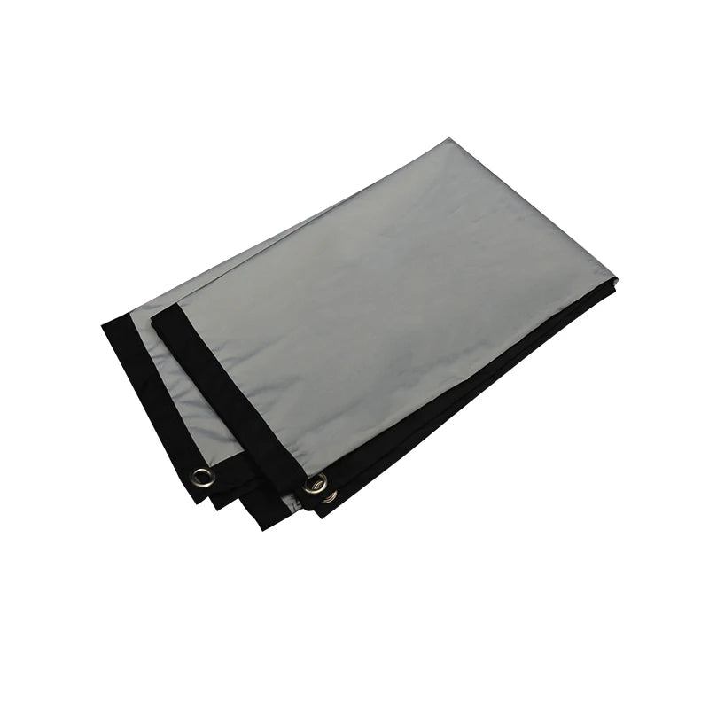 MIXITO borde negro con agujero 16:9 pantalla de proyección antiluz gris 30-133 pulgadas pantalla de proyector portátil para oficina y hogar al aire libre