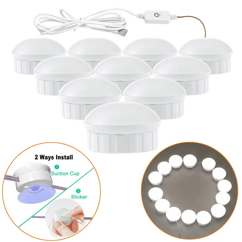 Bombillas LED para Espejo de Maquillaje con USB