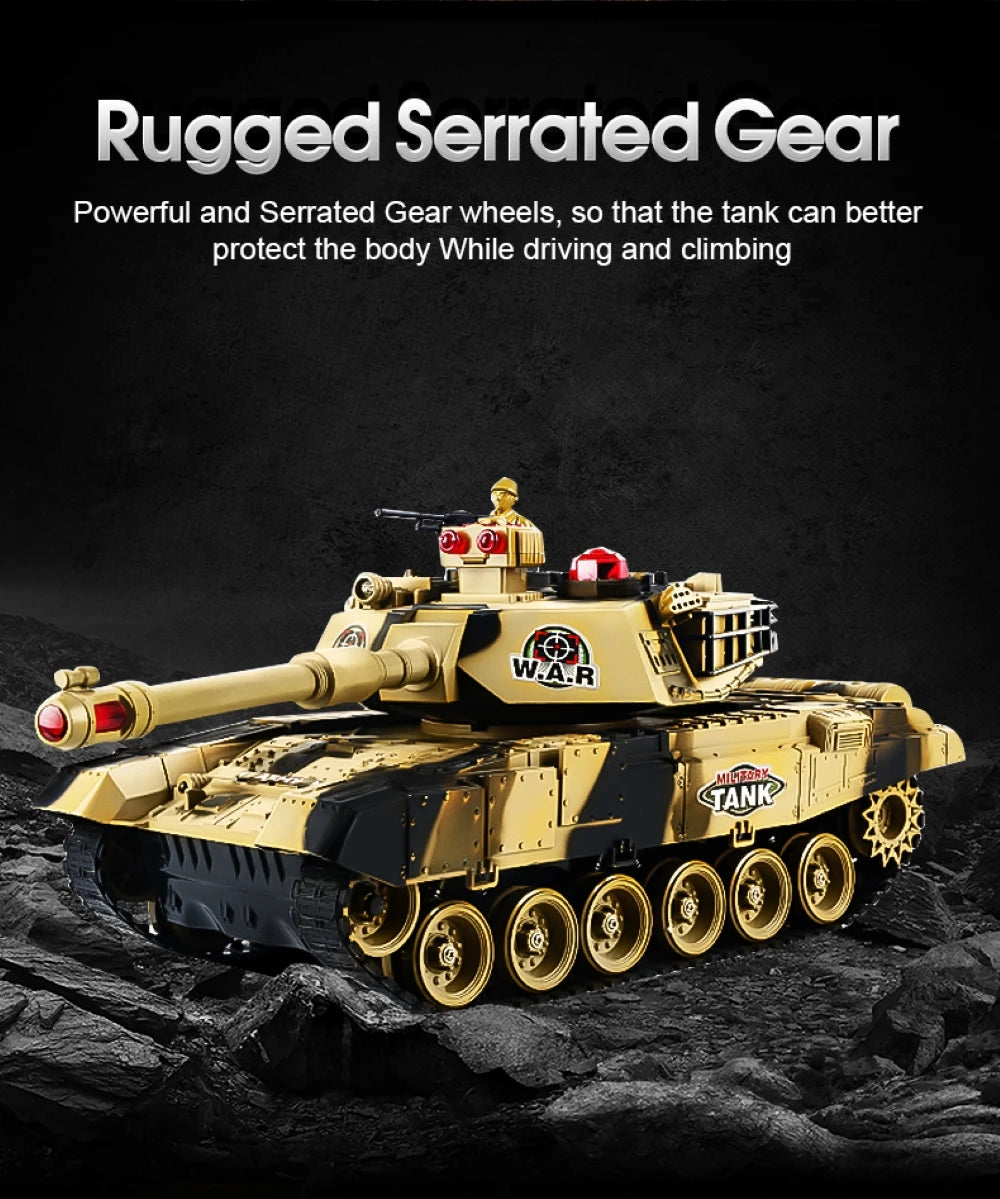 Tanque RC Grande 44cm Control Remoto Simulación Militar