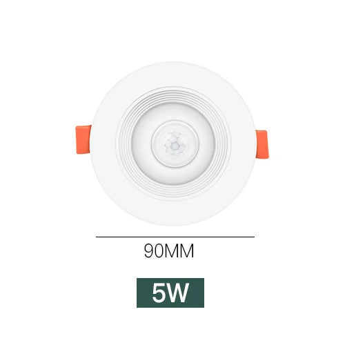 Foco LED Empotrable con Sensor de Movimiento PIR