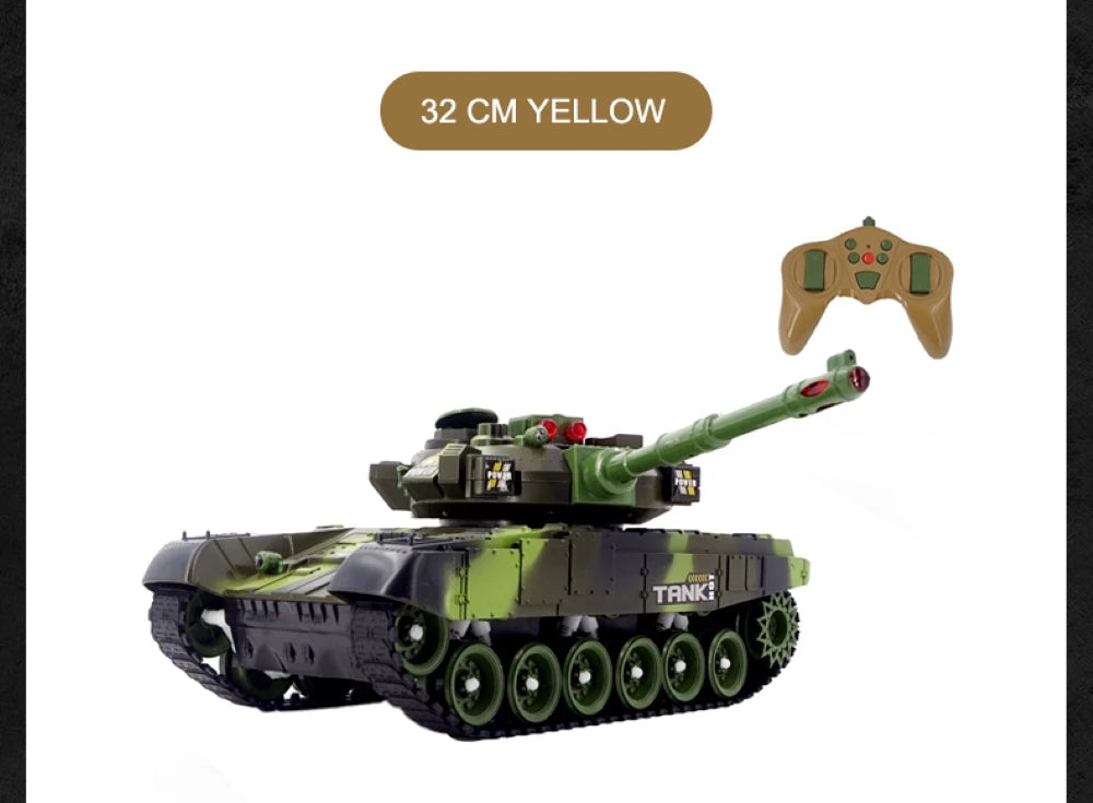 Tanque RC Grande 44cm Control Remoto Simulación Militar