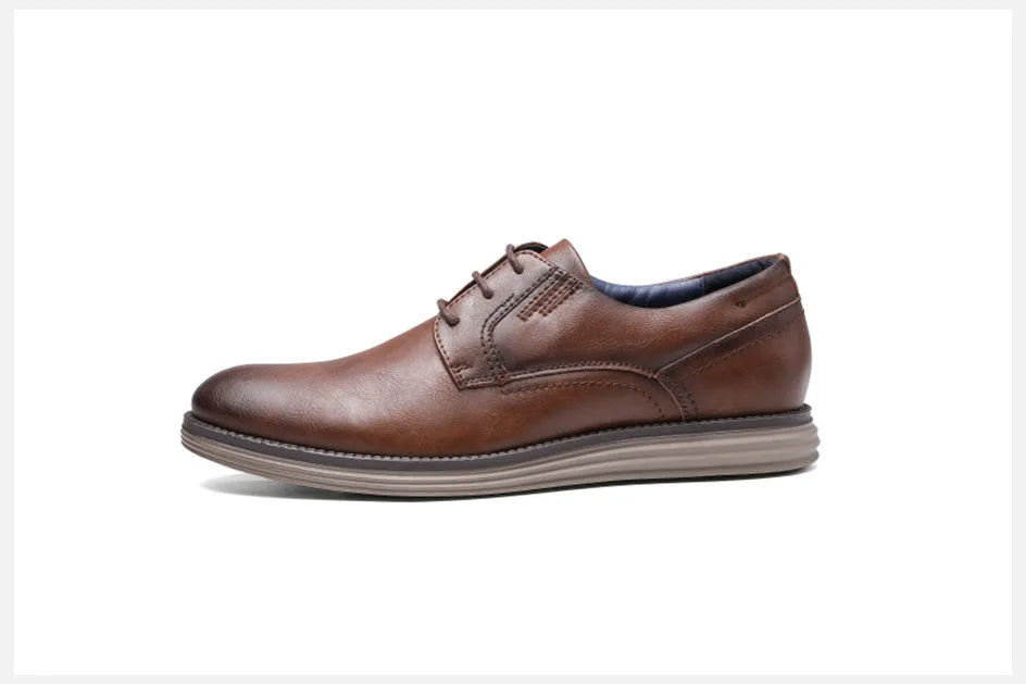 BHKH zapatillas de deporte masculinas Otoño/Invierno traf zapatos casuales de cuero para hombres trabajo de negocios Oficina zapatos de vestir con cordones para hombres talla 47
