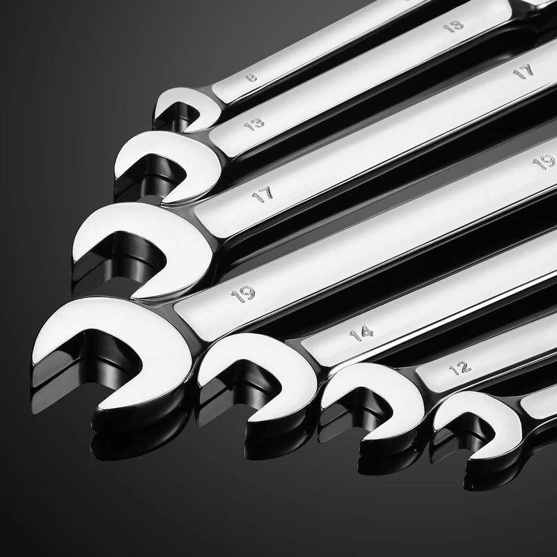 Llave de trinquete de cabeza pivotante Flexible, herramienta manual métrica de garaje para reparación de automóviles y hogares, 1 unidad