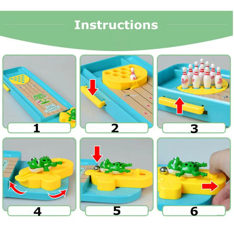 Mini Juego de Bolos de Escritorio para Niños
