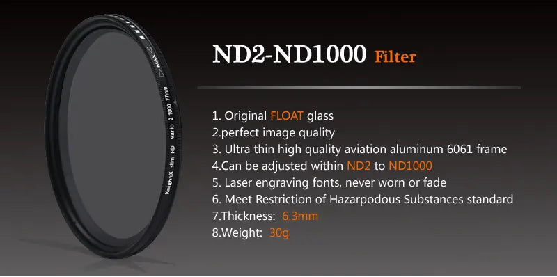 KnightX Filtros y Lentes 52mm para Teléfono Cámara Profesional
