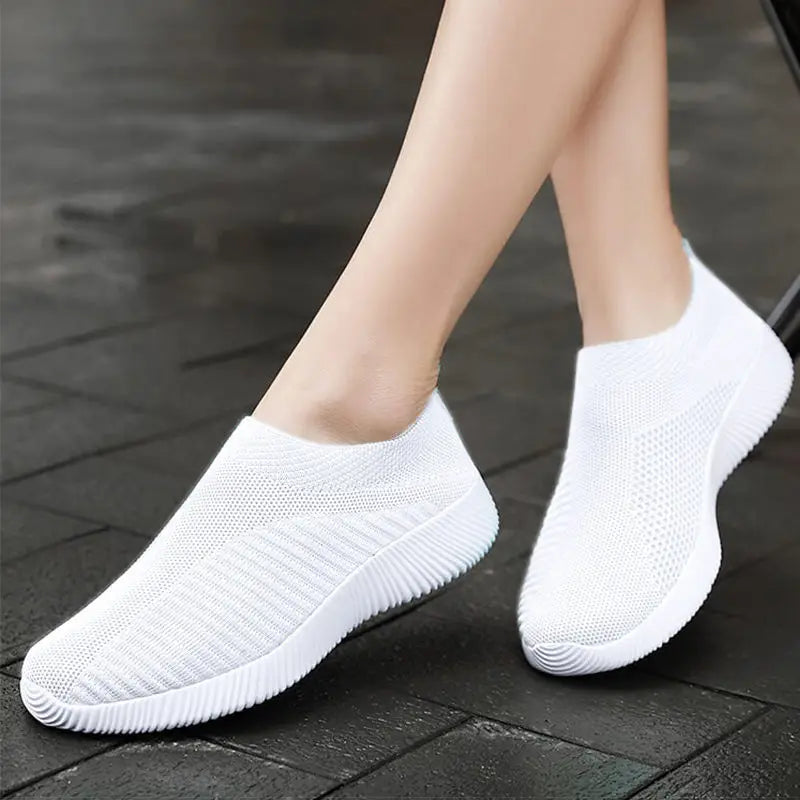 Zapatillas Planas Sin Cordones para Mujer – Mocasín Vulcanizado