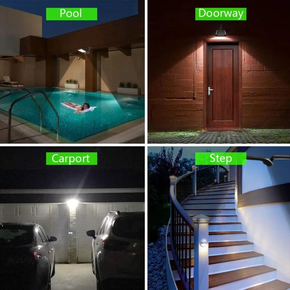 Lámpara Solar LED para Exterior con Sensor de Movimiento 36 LED