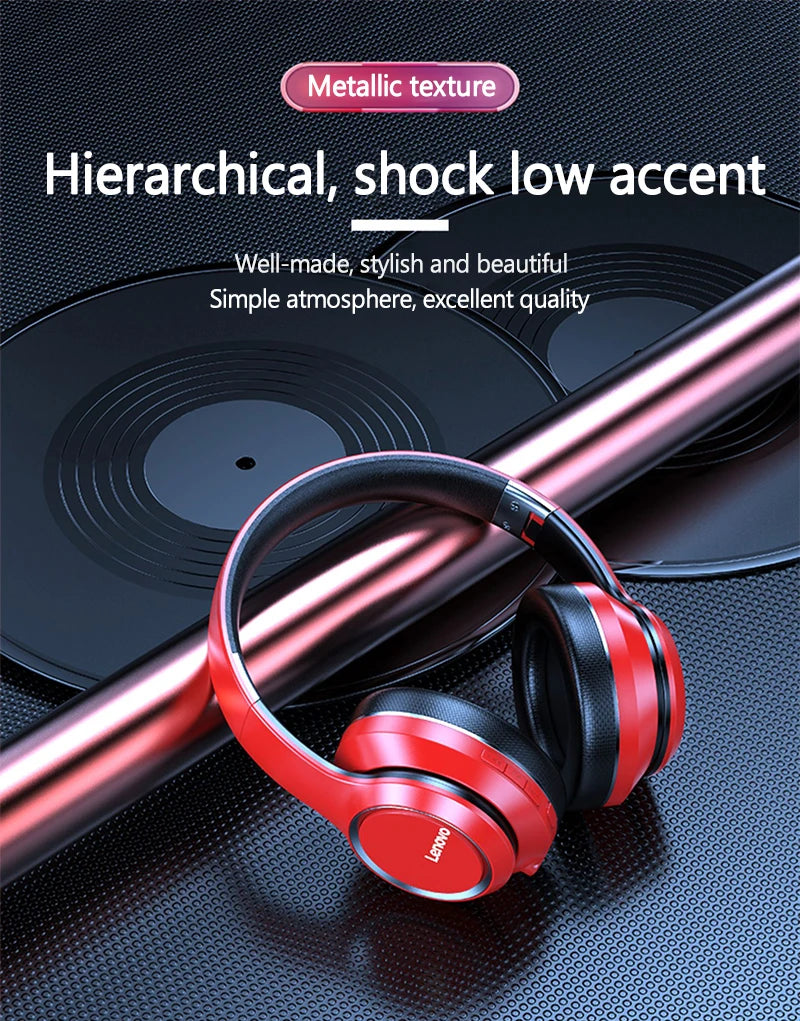 Lenovo HD200 Auriculares Bluetooth Plegables PC