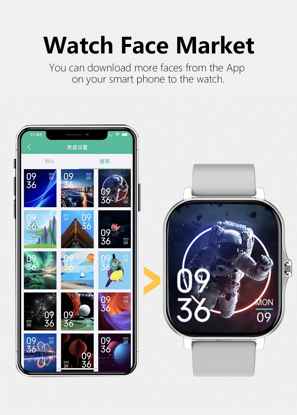 Reloj Inteligente Multifuncional con Bluetooth, Música, Fitness y Monitor de Sueño
