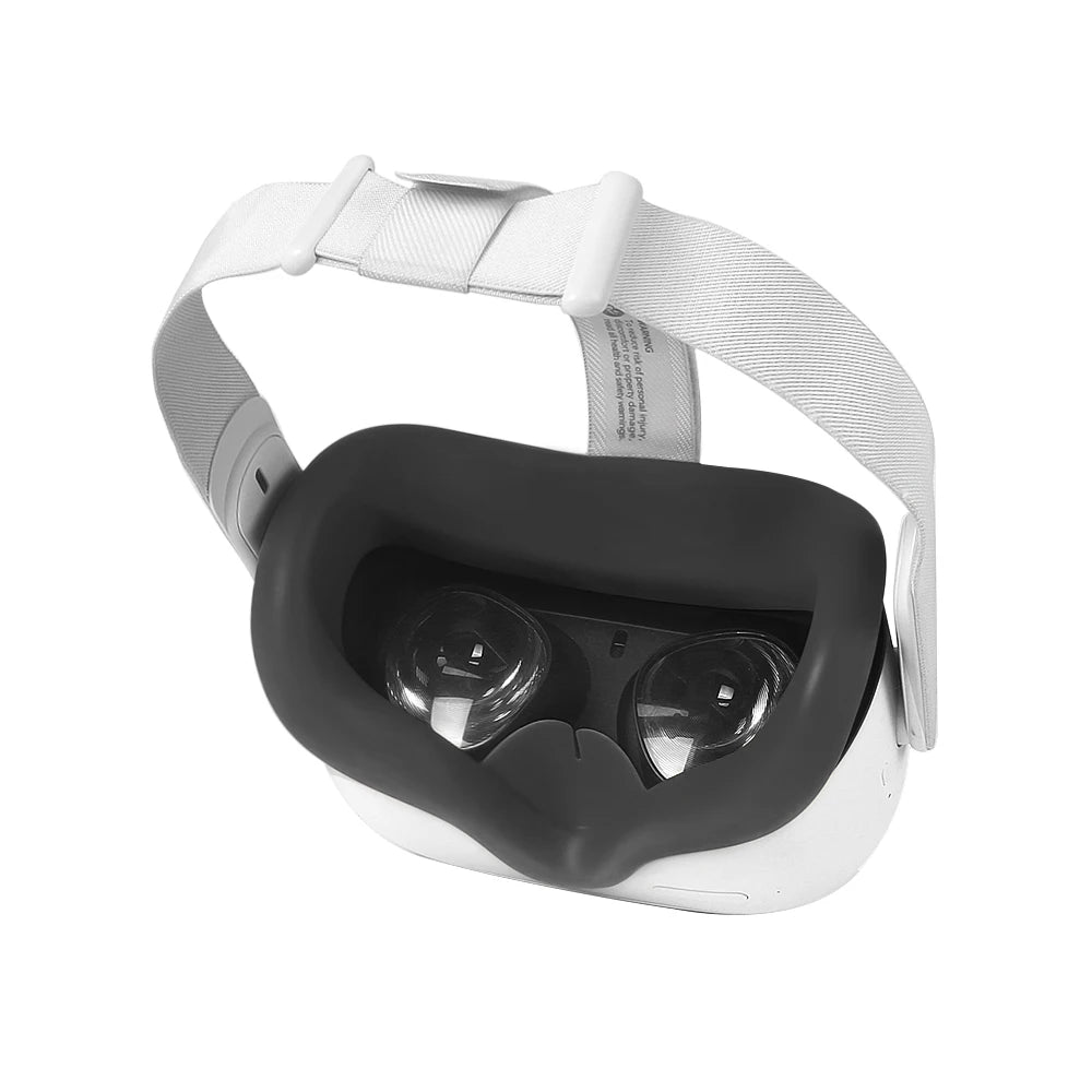 Cubierta de máscara de silicona VR, almohadilla facial, almohadilla protectora para ojos para Oculus Quest 2, accesorios para dispositivos VR