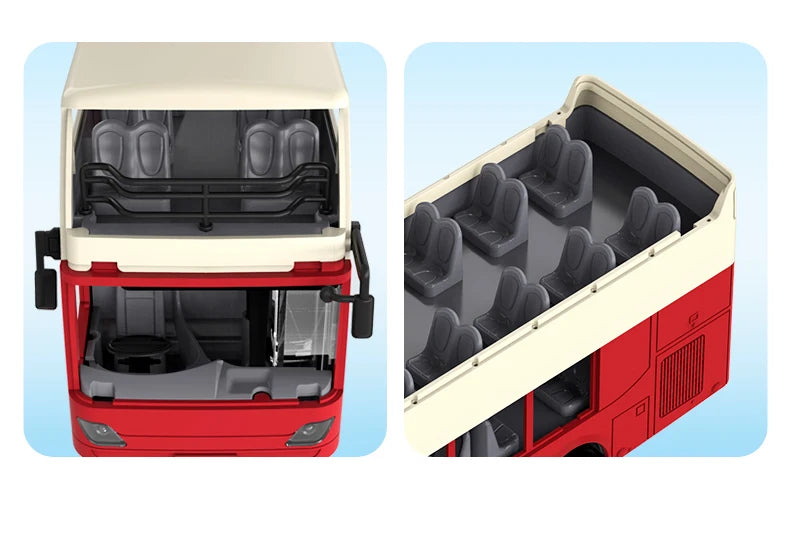 Autobús RC de Dos Pisos Double E E640 con Luces y Sonidos 1:18